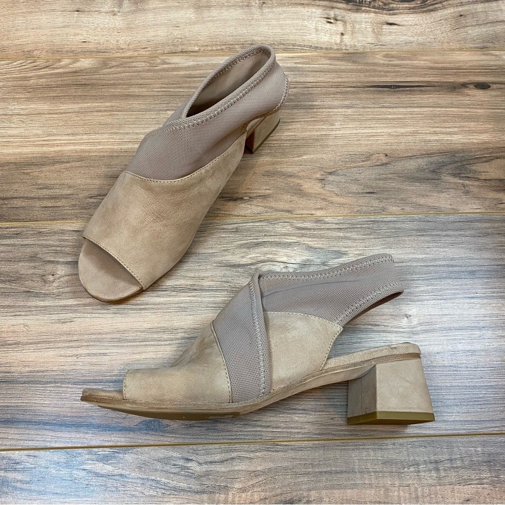 Eileen Fisher Kitten Block Heel Sling Back Sandal Women's 8.5